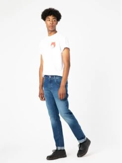 PANTALONES VAQUEROS SLIM DE HOMBRE FLAMINGO GINGER BLUE 12 PANTALONES VAQUEROS SLIM DE HOMBRE FLAMINGO GINGER BLUE -Capitan Denim jeans vaqueros de hombre rectos hechos en espana comodos