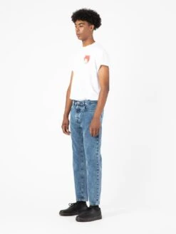 PANTALÓN VAQUERO DE HOMBRE DIXON VINTAGE MID BLUE -Capitan Denim jeans vaqueros de hombre tapered relaxed hechos en espana