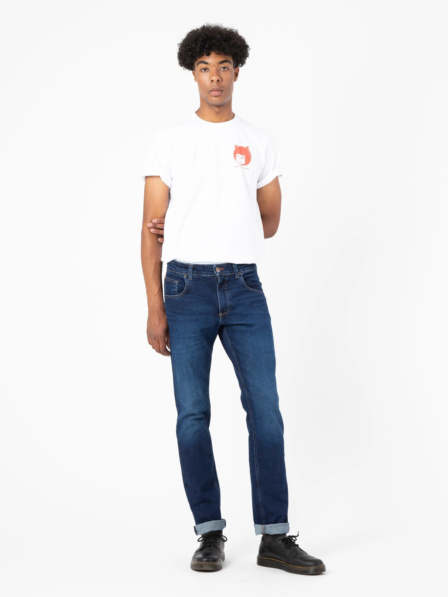 PANTALONES VAQUEROS SLIM DE HOMBRE FLAMINGO DARK BLUE 4 PANTALONES VAQUEROS SLIM DE HOMBRE FLAMINGO DARK BLUE - Imagen 2