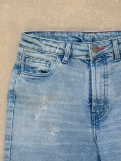 JEANS SLIM DE MUJER BRUNETA RIPPED SUNNY BLUE -Capitan Denim jeans vaqueros slim de mujer