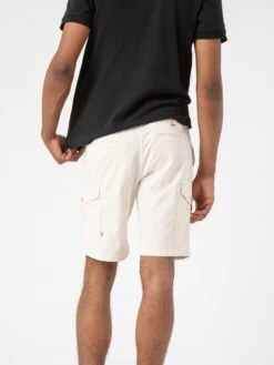 BERMUDAS CARGO DE HOMBRE WOODY BEIGE -Capitan Denim pantalon corto de hombre beige hecho en espana sostenible