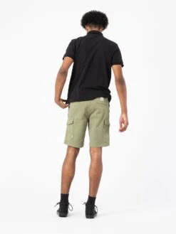 BERMUDAS CARGO DE HOMBRE WOODY GREEN -Capitan Denim pantalon corto verde hecho en espana comodo sostenible