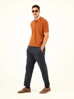 CELENTANO MARINE BLUE 11 CELENTANO MARINE BLUE -Capitan Denim pantalon de hombre azul chino relaxed comodo sostenible hecho en espana