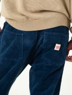 Pantalón De Pana De Hombre BONET BLUE -Capitan Denim pantalon de hombre de pana comodo hecho en espana azul