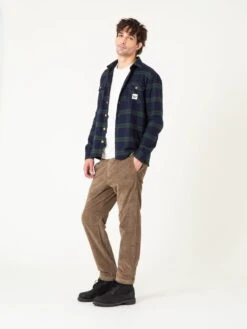 Pantalón De Hombre De Pana BONET BROWN -Capitan Denim pantalon de hombre de pana marron relaxed recto hecho en espana cintura comoda