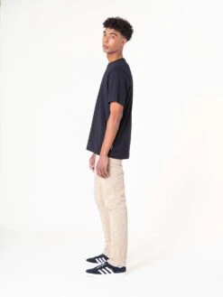 PANTALÓN DE HOMBRE SLIM FLAMINGO CREAM -Capitan Denim pantalon de hombre recto beige comodo hecho en espana sostenibles