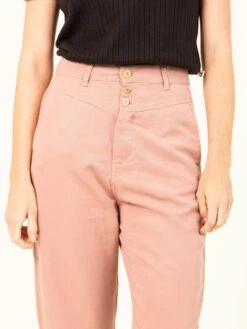 PANTALÓN JOGGER DE TENCEL™ Lyocell Fibers ELIS PINK -Capitan Denim pantalon de mujer de tencel para verano rosa hecho en espana comodo sostenible 2
