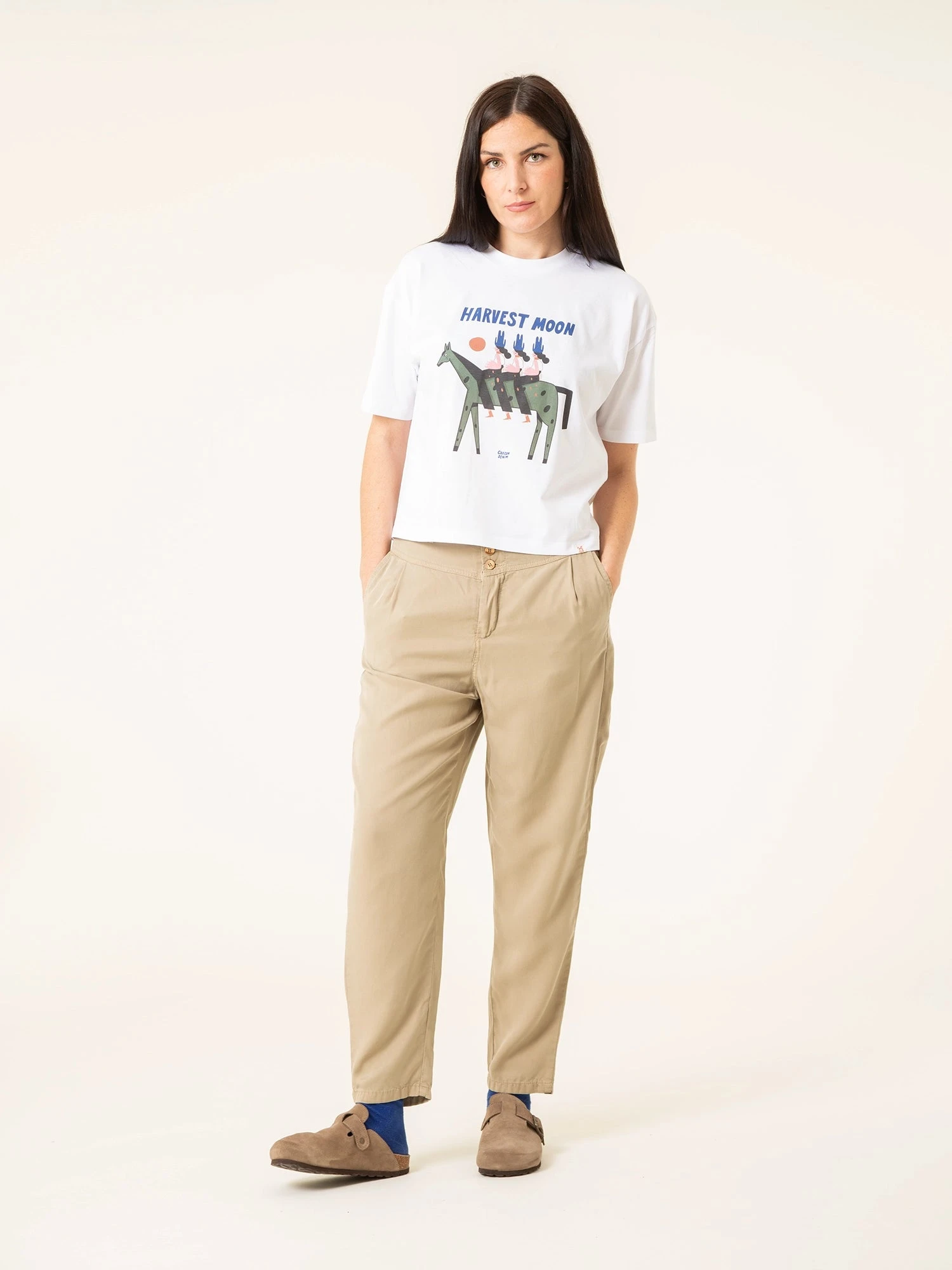 PANTALÓN JOGGER DE TENCEL™ Lyocell Fibers ELIS HAZLENUT 4 PANTALÓN JOGGER DE TENCEL™ Lyocell Fibers ELIS HAZLENUT - Imagen 2