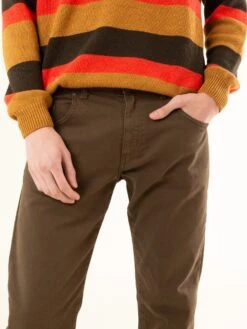 PANTALÓN RECTO DE HOMBRE RAY HICKORY BROWN -Capitan Denim pantalon regular de hombre