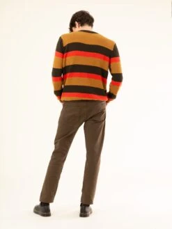 PANTALÓN RECTO DE HOMBRE RAY HICKORY BROWN -Capitan Denim pantalon regular de hombre hechos en espana