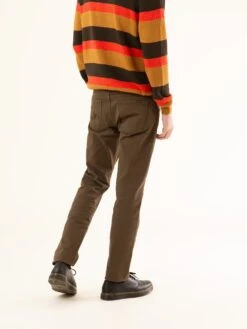 PANTALÓN RECTO DE HOMBRE RAY HICKORY BROWN -Capitan Denim pantalon regular de hombre hechos en espana sostenible