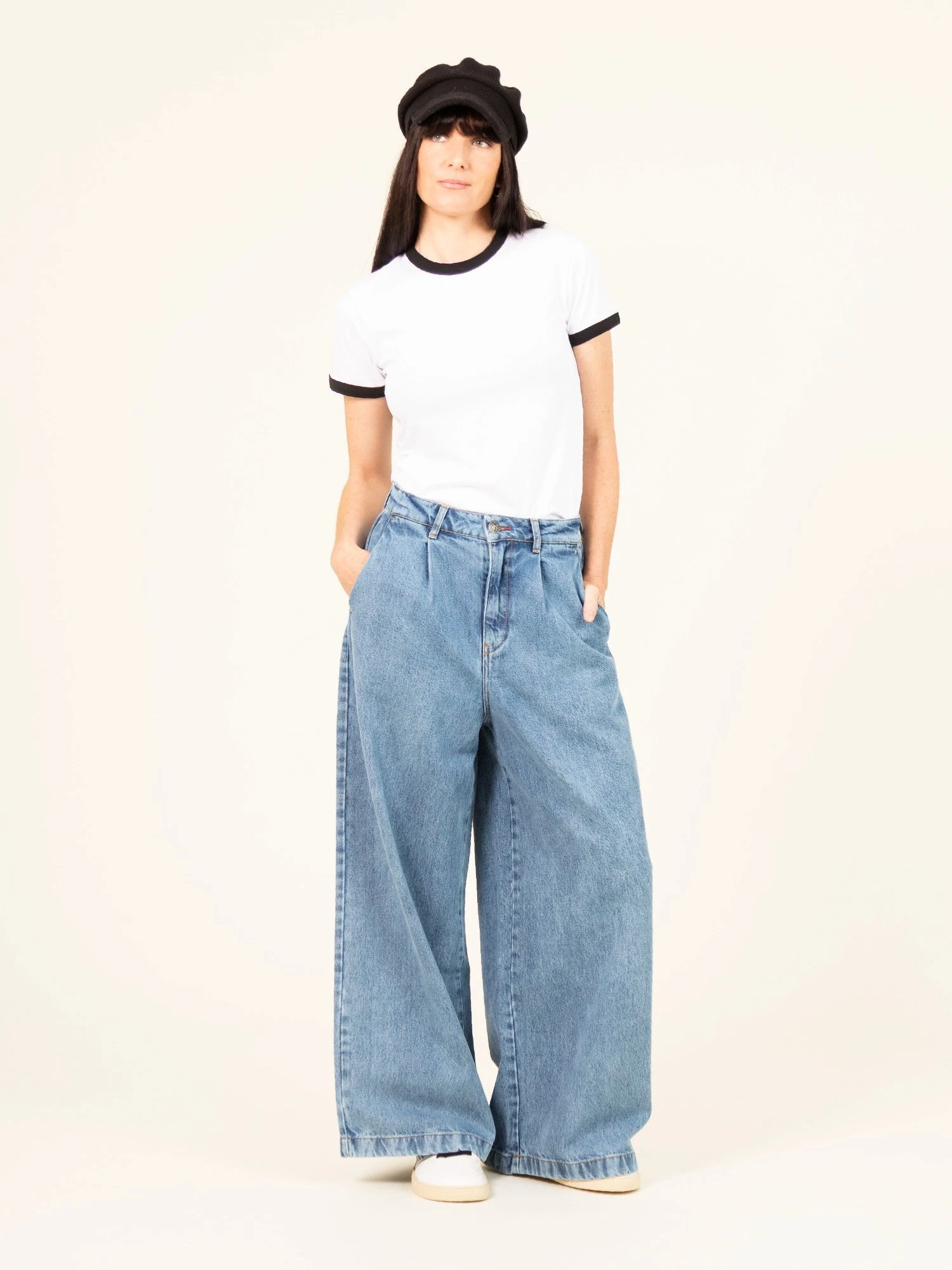 JEANS WIDE LEG TENCEL™ Lyocell Fibers DE MUJER YAYOI LIGHT BLUE 4 JEANS WIDE LEG TENCEL™ Lyocell Fibers DE MUJER YAYOI LIGHT BLUE - Imagen 2