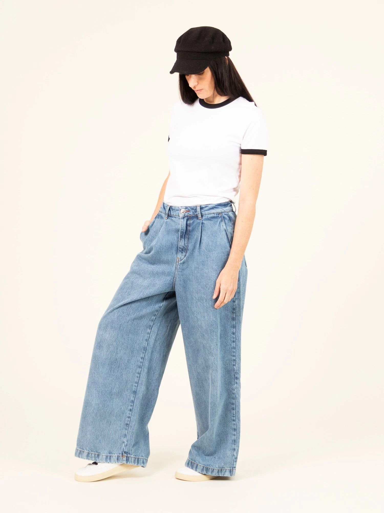 JEANS WIDE LEG TENCEL™ Lyocell Fibers DE MUJER YAYOI LIGHT BLUE 5 JEANS WIDE LEG TENCEL™ Lyocell Fibers DE MUJER YAYOI LIGHT BLUE - Imagen 3