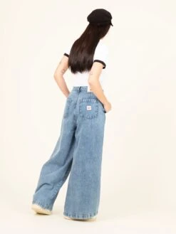 JEANS WIDE LEG TENCEL™ Lyocell Fibers DE MUJER YAYOI LIGHT BLUE 13 JEANS WIDE LEG TENCEL™ Lyocell Fibers DE MUJER YAYOI LIGHT BLUE -Capitan Denim pantalon vaquero de mujer de verano de tencel relaxed hecho en espana comodo sostenible 5