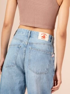 LABELLE VINTAGE LIGHT BLUE 14 LABELLE VINTAGE LIGHT BLUE -Capitan Denim pantalon vaquero mujer baggy dad straight light blue sostenible