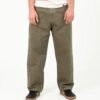 PAXTON OLD GREEN -Capitan Denim pantalon verde oscuro de hombre baggy relaxed comodo hecho en espana sostenible