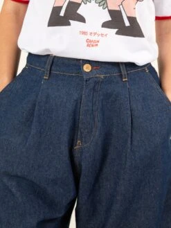 BERMUDAS VAQUERAS DE MUJER SABINE DARK BLUE 15 BERMUDAS VAQUERAS DE MUJER SABINE DARK BLUE -Capitan Denim pantalones cortos bermudas vaqueras denim relaxed de mujer oversize comodas hechas en espana sostenibles 2 7d34dd89 7720 4838 94e4 90c888374014