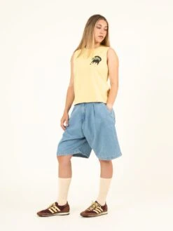 BERMUDAS VAQUERAS DE MUJER SABINE LIGHT BLUE -Capitan Denim pantalones cortos bermudas vaqueras denim relaxed de mujer oversize comodas hechas en espana sostenibles 3 5f1e2cfc 746e 420c 81bf 37934b985b63