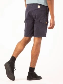 BERMUDAS CARGO DE HOMBRE WOODY NAVY 18 BERMUDAS CARGO DE HOMBRE WOODY NAVY -Capitan Denim pantalones cortos de hombre azul oscuro cargo hecho en espana comodo