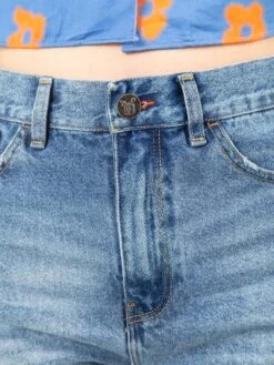 PANTALONES CORTOS DE MUJER MINA MID BLUE -Capitan Denim pantalones cortos shorts vaqueras denim de mujer comodas hechas en espana sostenibles 1 46263caa eef2 489d 9675 25569e2057eb