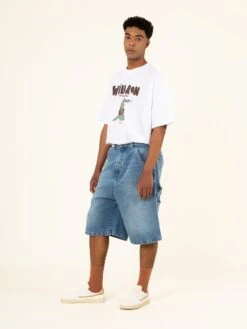 BERMUDAS VAQUERAS DE HOMBRE ROLLINS LIGHT BLUE 12 BERMUDAS VAQUERAS DE HOMBRE ROLLINS LIGHT BLUE -Capitan Denim pantalones cortos vaquero de hombre azul claro hecho en espana sostenible comodo