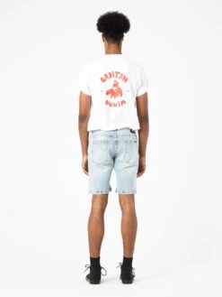 PANTALÓN VAQUERO CORTO DE HOMBRE JAY SUNNY BLUE 11 PANTALÓN VAQUERO CORTO DE HOMBRE JAY SUNNY BLUE -Capitan Denim pantalones cortos vaqueros de hombre azules claros hechos en espana comodos