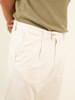 CELENTANO RAW COTON 14 CELENTANO RAW COTON -Capitan Denim pantalones de hombre blancos chinos regular comodo sostenible hecho en espana