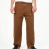 PAXTON OLD BROWN 1 PAXTON OLD BROWN -Capitan Denim pantalones de hombre marron oscuros baggy relaxed hecho en espana comodo sostenible
