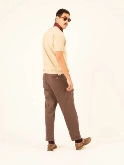 CELENTANO CHOCO 11 CELENTANO CHOCO -Capitan Denim pantalones de hombre marrones chinos regular comodo sostenible hecho en espana