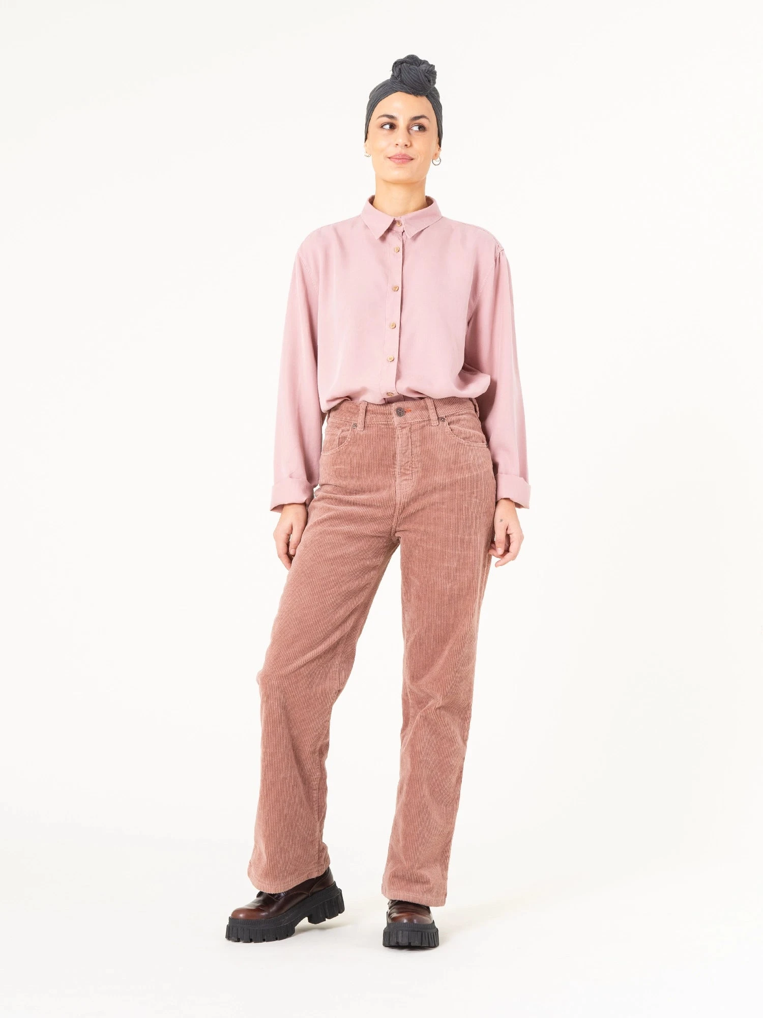 Pantalón De Pana De Mujer IKETTE PINK 4 Pantalón De Pana De Mujer IKETTE PINK - Imagen 2