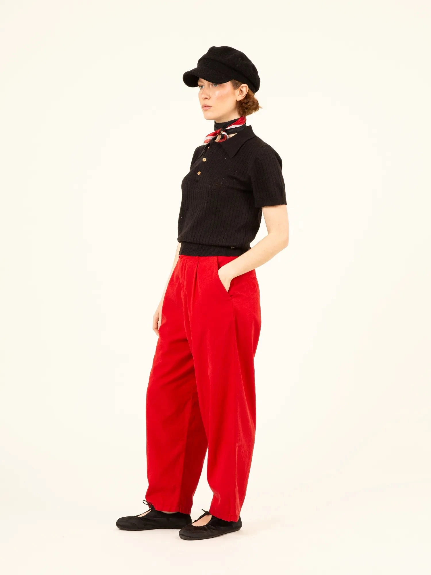 PANTALÓN DE VERANO DE MUJER NARA RED 7 PANTALÓN DE VERANO DE MUJER NARA RED - Imagen 5