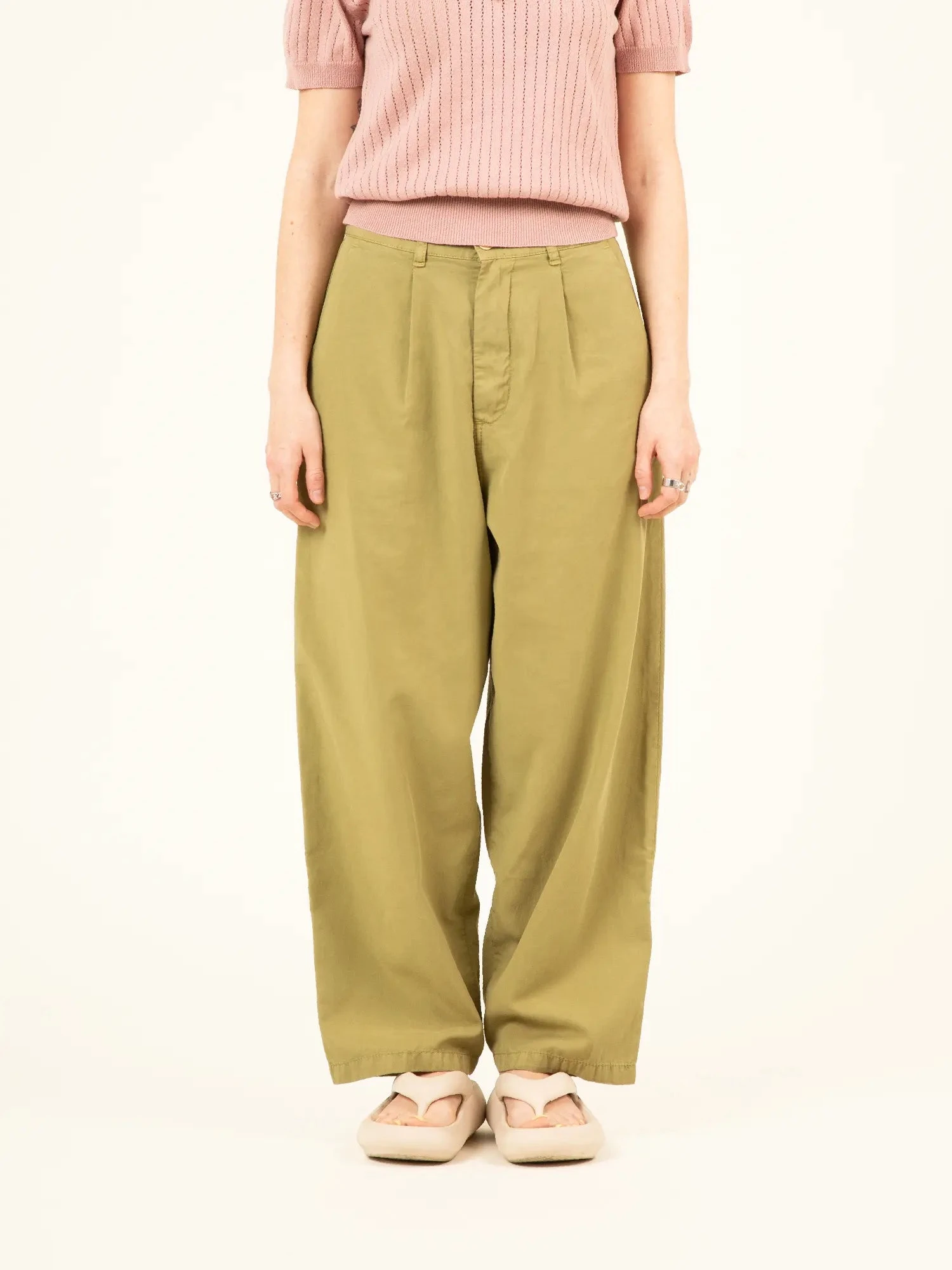PANTALÓN DE VERANO DE MUJER NARA GREEN 3 PANTALÓN DE VERANO DE MUJER NARA GREEN