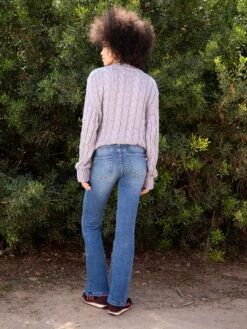 PANTALÓN VAQUERO BOOTCUT DE MUJER JOPLIN MID BLUE -Capitan Denim pantalones light blue mujer elastano sostenibles produccion espana