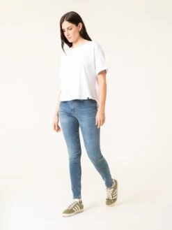 PANTALONES PITILLOS DE MUJER DENVER MID BLUE 11 PANTALONES PITILLOS DE MUJER DENVER MID BLUE -Capitan Denim pantalones pitillos azules de mujer comodos