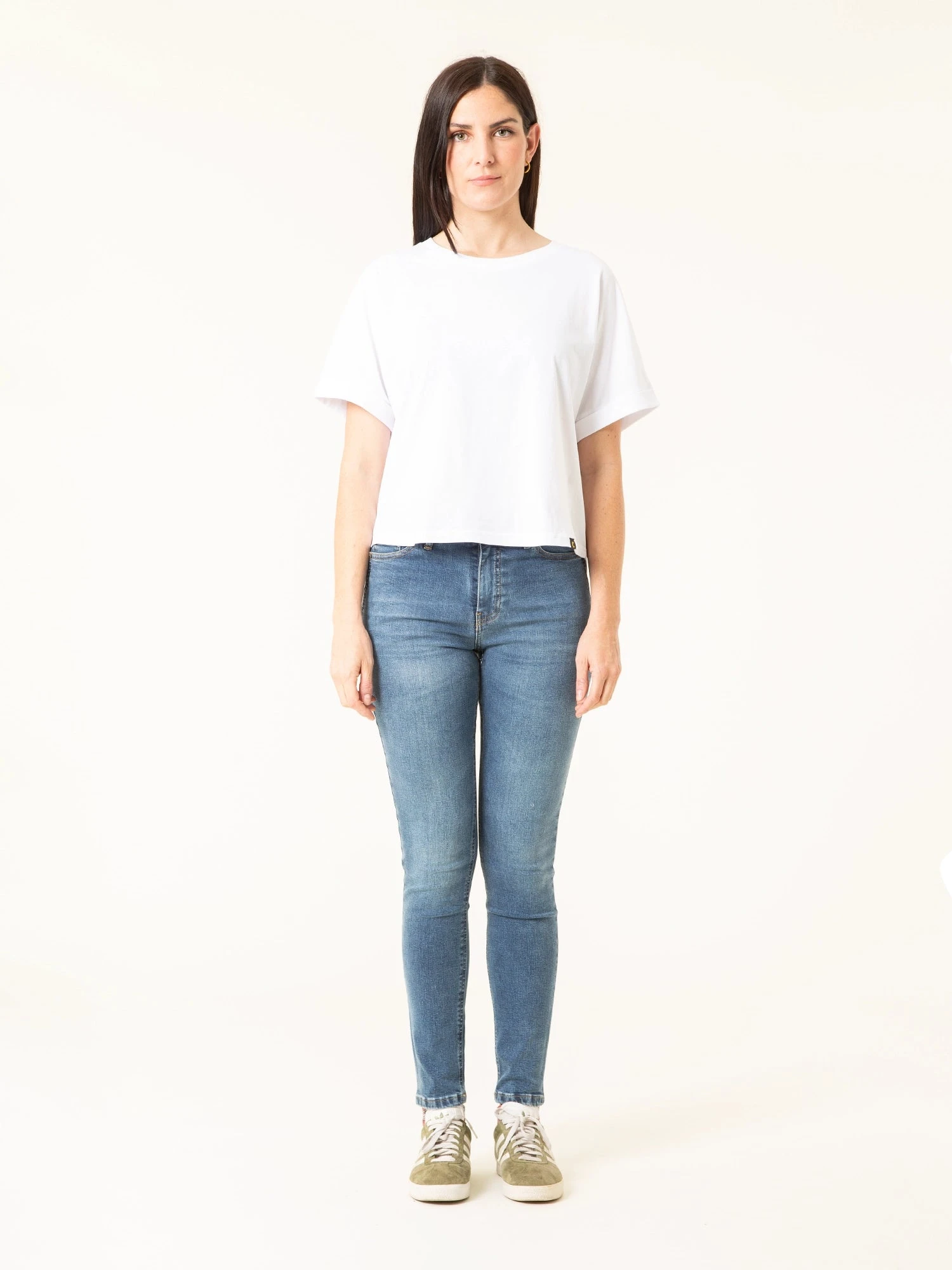 PANTALONES PITILLOS DE MUJER DENVER MID BLUE 4 PANTALONES PITILLOS DE MUJER DENVER MID BLUE - Imagen 2