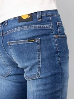 PANTALONES VAQUEROS PITILLO DE HOMBRE DUTRONC MID BLUE -Capitan Denim pantalones skinny de hombre vaqueros comodos azul oscuro vintage sostenible hecho en espana