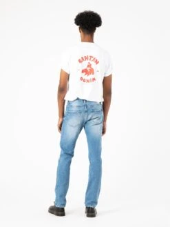 PANTALON VAQUERO SLIM DE HOMBRE FLAMINGO LIGHT BLUE ORGANIC COTTON 13 PANTALON VAQUERO SLIM DE HOMBRE FLAMINGO LIGHT BLUE ORGANIC COTTON -Capitan Denim pantalones vaqueros azul claro de hombre rectos hechos en espana sostenibles