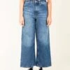 PANTALÓN VAQUERO DE MUJER CULOTTE SIMONE MID USED BLUE TENCEL™ Lyocell Fibers -Capitan Denim pantalones vaqueros azul medio de mujer relaxed culotte hechos en espana sostenibles comodos 8