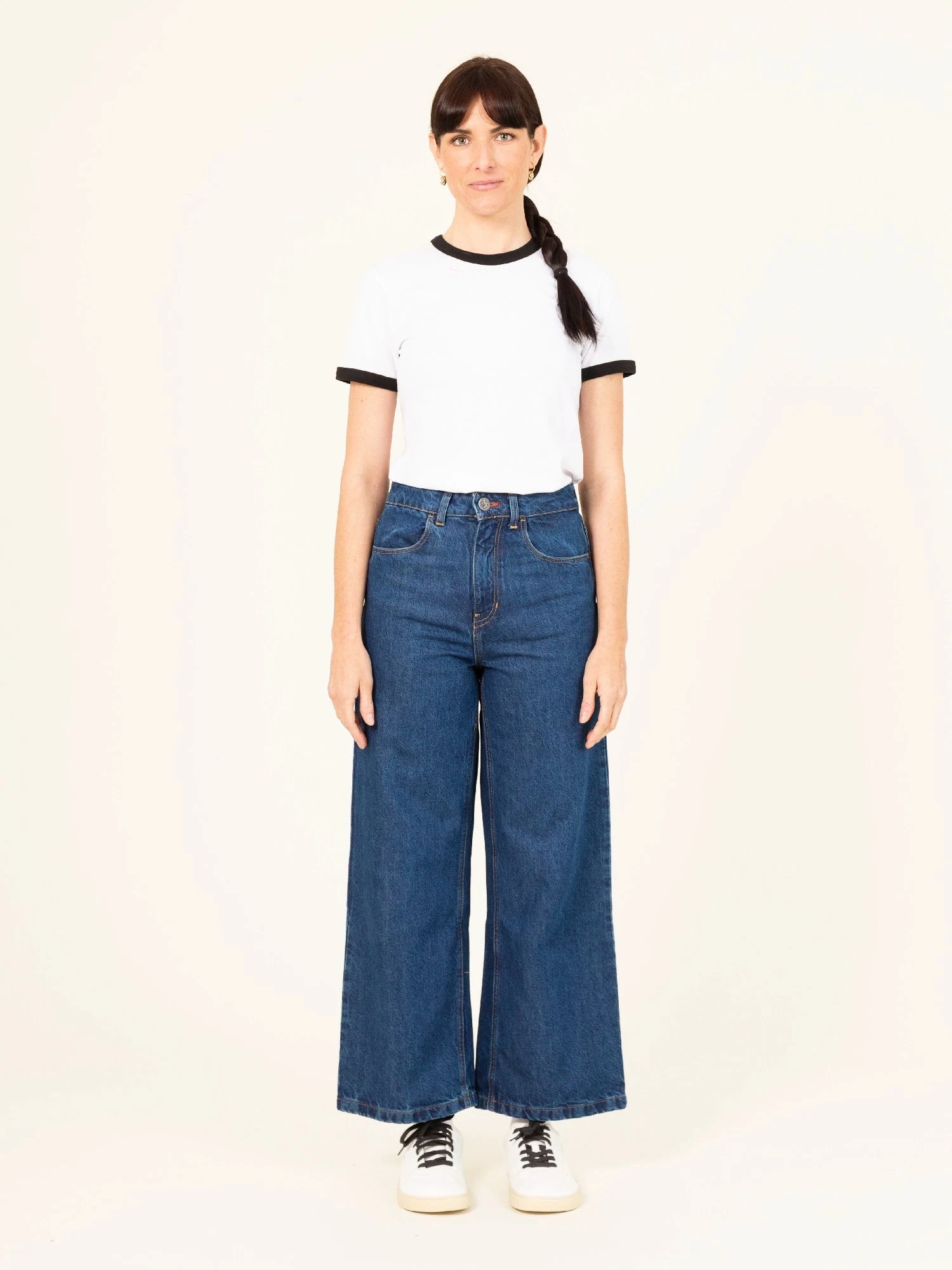 PANTALÓN VAQUERO DE MUJER CULOTTE SIMONE DRY BLUE TENCEL™ Lyocell Fibers 4 PANTALÓN VAQUERO DE MUJER CULOTTE SIMONE DRY BLUE TENCEL™ Lyocell Fibers - Imagen 2