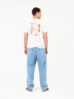 PAXTON LIGHT BLUE 12 PAXTON LIGHT BLUE -Capitan Denim pantalones vaqueros azules claros de hombre jeans denim baggy relaxed comodo hecho en espana