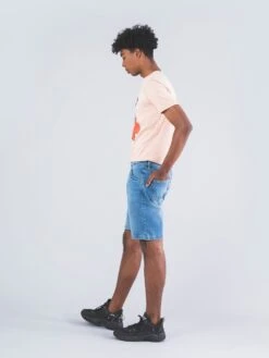 PANTALÓN CORTO VAQUERO HOMBRE JAY VINTAGE MID BLUE -Capitan Denim pantalones vaqueros azules para verano