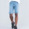 PANTALÓN CORTO VAQUERO DE HOMBRE JAY LIGHT BLUE -Capitan Denim pantalones vaqueros claros de hombre de calidad