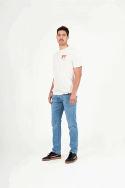 PANTALON VAQUERO SLIM DE HOMBRE FLAMINGO BRIGHT BLUE -Capitan Denim pantalones vaqueros de hombre slim recto hechos en espana comodo