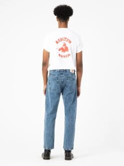 PANTALÓN VAQUERO DE HOMBRE DIXON VINTAGE MID BLUE -Capitan Denim pantalones vaqueros de hombre tapered relaxed hechos en espana comodos sostenibles