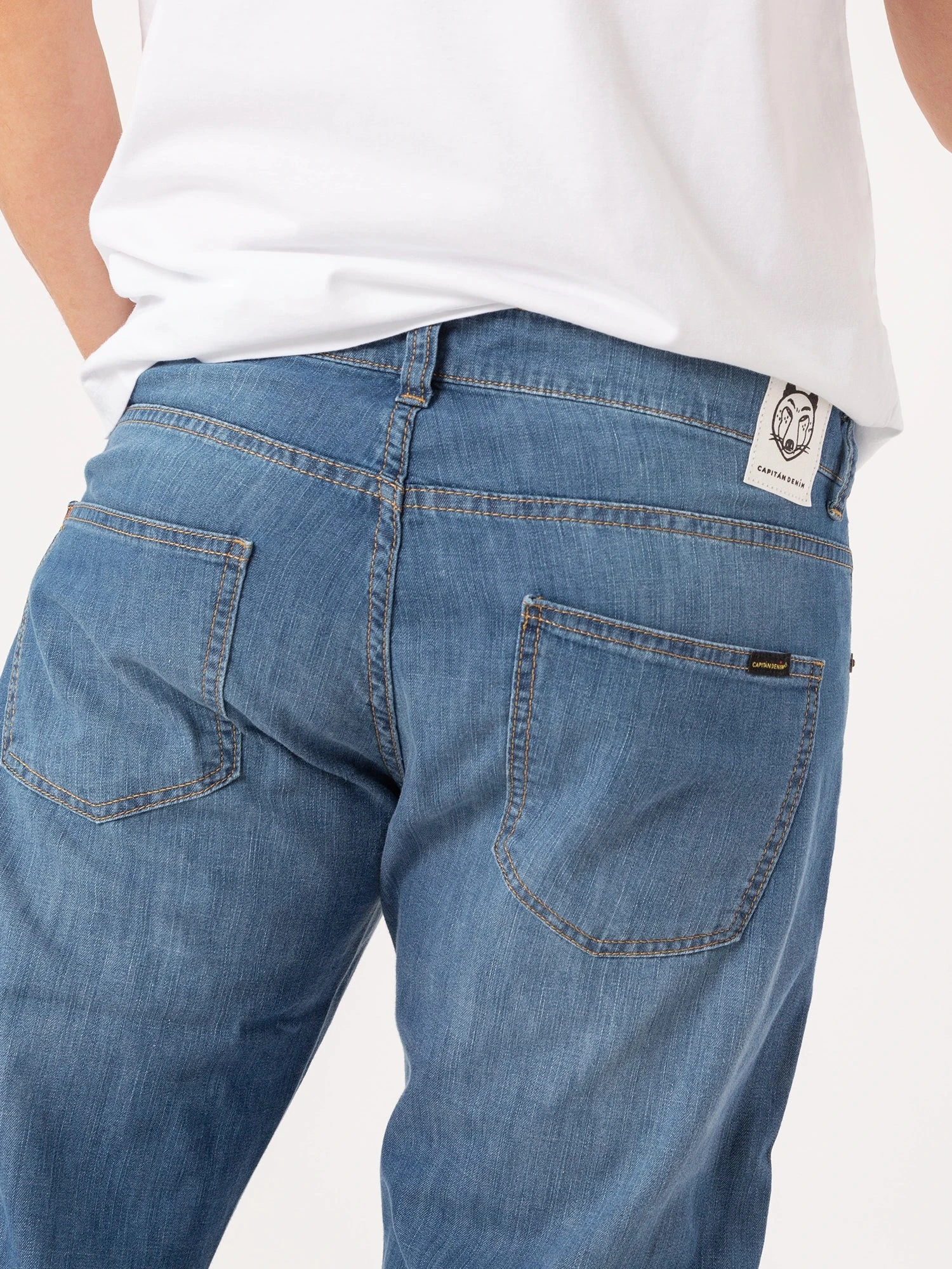 PANTALÓN VAQUERO DE HOMBRE RAY MID BLUE LIGHTWEIGHT 8 PANTALÓN VAQUERO DE HOMBRE RAY MID BLUE LIGHTWEIGHT - Imagen 6