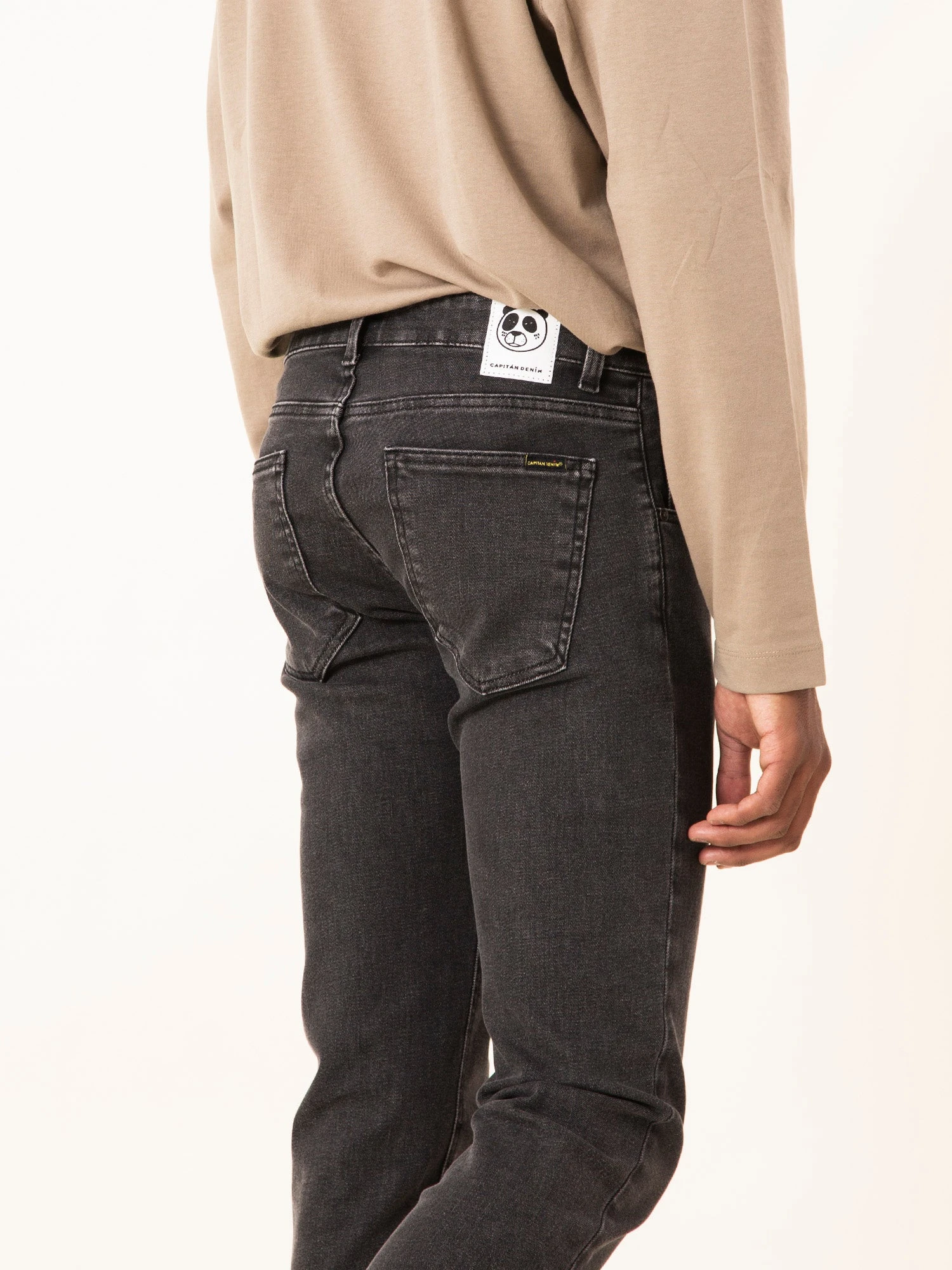 PANTALON VAQUERO SLIM DE HOMBRE FLAMINGO DARK GREY ORGANIC COTTON 7 PANTALON VAQUERO SLIM DE HOMBRE FLAMINGO DARK GREY ORGANIC COTTON - Imagen 6