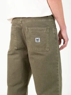 PAXTON OLD GREEN 13 PAXTON OLD GREEN -Capitan Denim pantalones verdes oscuros de hombre baggy relaxed comodo hecho en espana