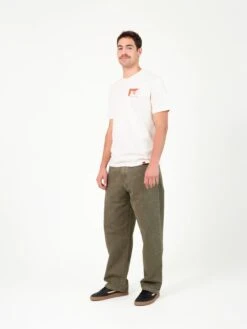 PAXTON OLD GREEN 10 PAXTON OLD GREEN -Capitan Denim pantalones verdes oscuros de hombre baggy relaxed comodo hechos en espana sostenibles