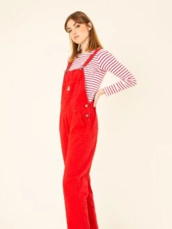 PETO DE MUJER JONES RED -Capitan Denim peto rojo de mujer hecho en espana comodo