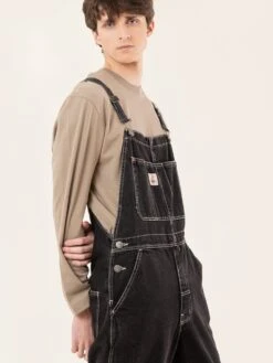 PETO VAQUERO DE HOMBRE JOHN OLD BLACK DENIM 15 PETO VAQUERO DE HOMBRE JOHN OLD BLACK DENIM -Capitan Denim peto vaquero de hombre hecho en espana